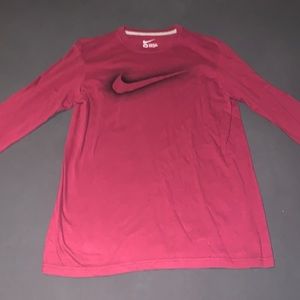 Nike “Red & Black” Long Sleeve Tee / Size Medium